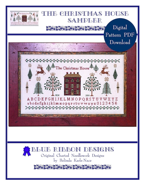 Christmas Sampler Pattern via Digital Download Christmas Sampler Pattern via Digital Download