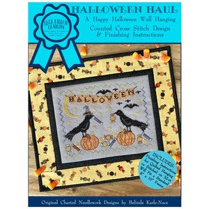 Halloween Haul (BRD-127) Counted Cross Stitch Chart – Paper Pattern