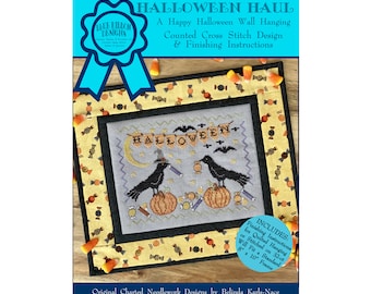 Halloween Haul (BRD-127) Counted Cross Stitch Chart – Paper Pattern