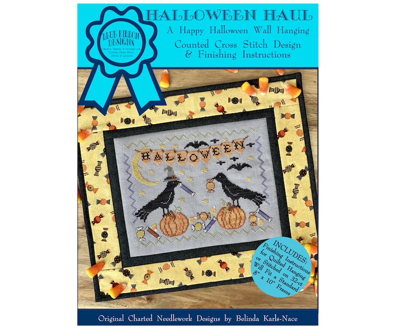 Halloween Haul (BRD-127) Counted Cross Stitch Chart – Paper Pattern