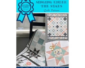 Singing Under the Stars Quilt Pattern - Paper Pattern