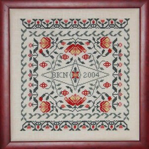 Growth Too - A Floral Sampler (BRD-002) Cross Stitch Chart - Paper Pattern