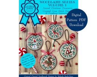 Woodland Series Volume 1 (BRD-136) Counted Cross Stitch Chart – Digital Pattern PDF