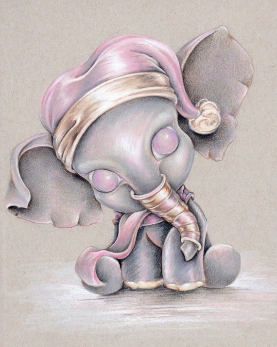 Elephant #1 8"x 10" Art Print