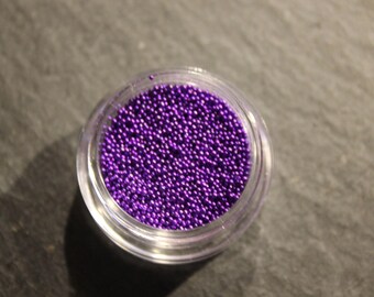 Micro billes couleur violet vif, idéal pour créations gourmandes et nail art