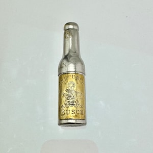 c.1897 ANHEUSER BUSCH Corkscrew bottle roundlet by Williamson Newark, N.J. Beer opener