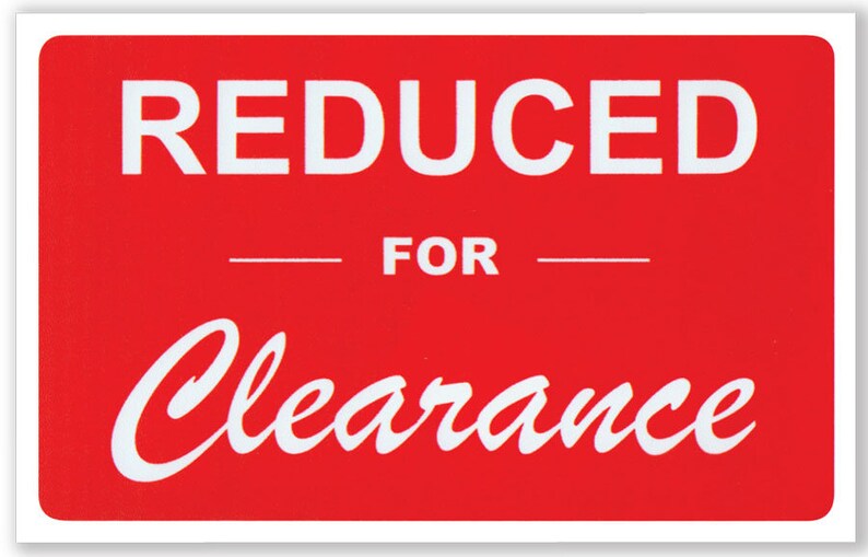 CLEARANCE ITEMS All Things Must Go Discounted Overstock Etsy