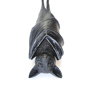 Hanging Bat, Halloween Decor, Gothic Decor, Bat, Halloween, Gothic, Gift for Goth, Outdoor Halloween Decorations, Garden Ornament, Bat Decor