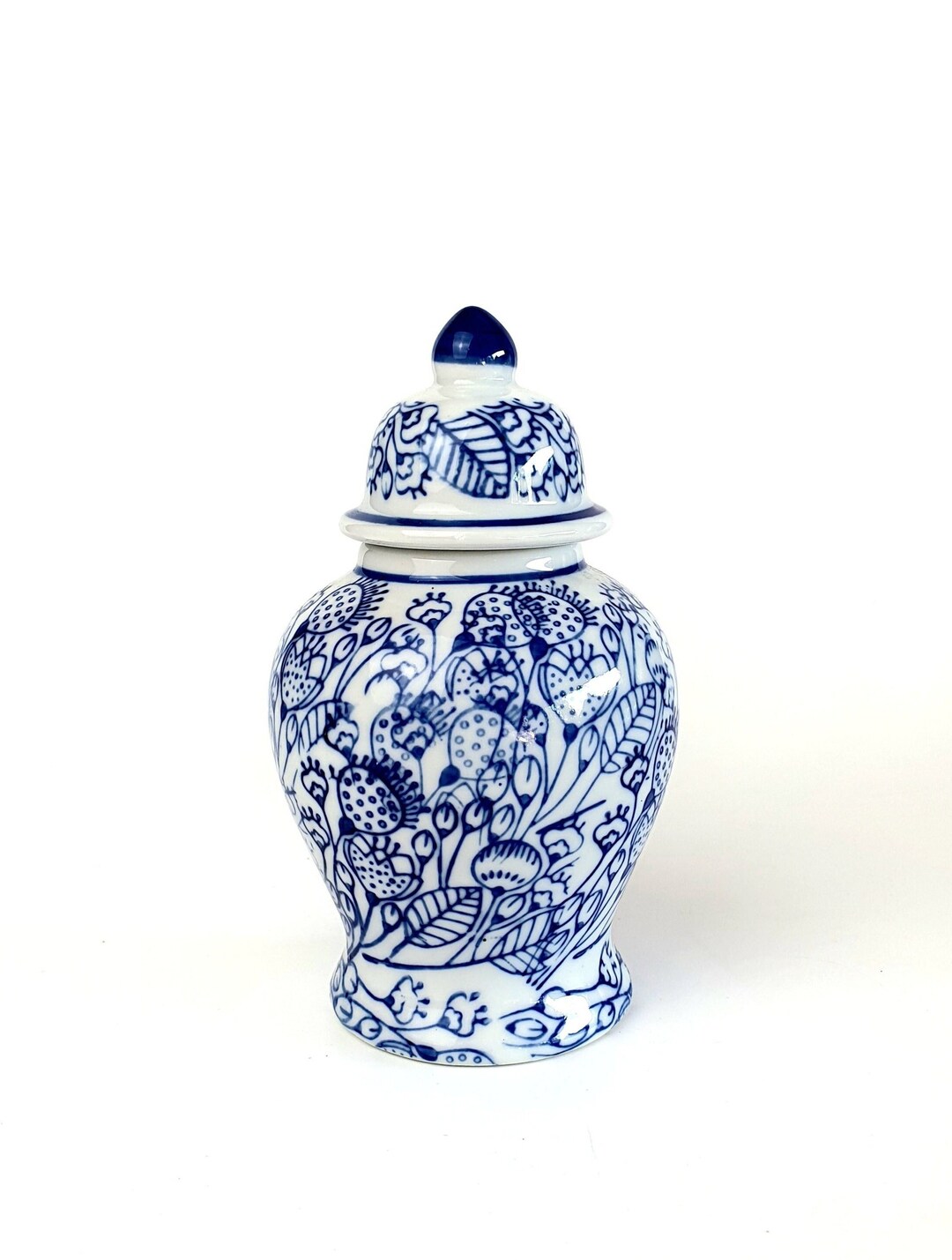 6 Blue and White Ginger Jar Vase Ginger Jar Blue and Etsy