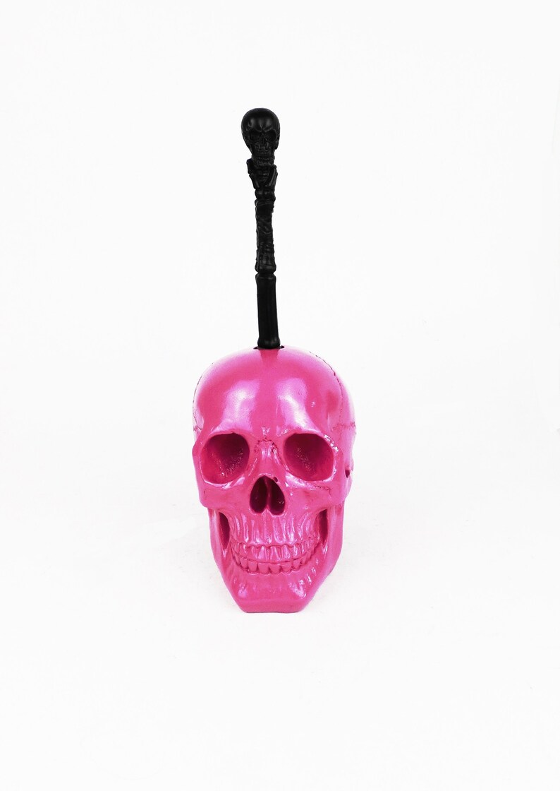 Skull Gothic Homewares Goth Toilet Brush Holder Skull Homewares Gothic Decor Skull Toilet Brush Holder Skull Homewares Halloween,