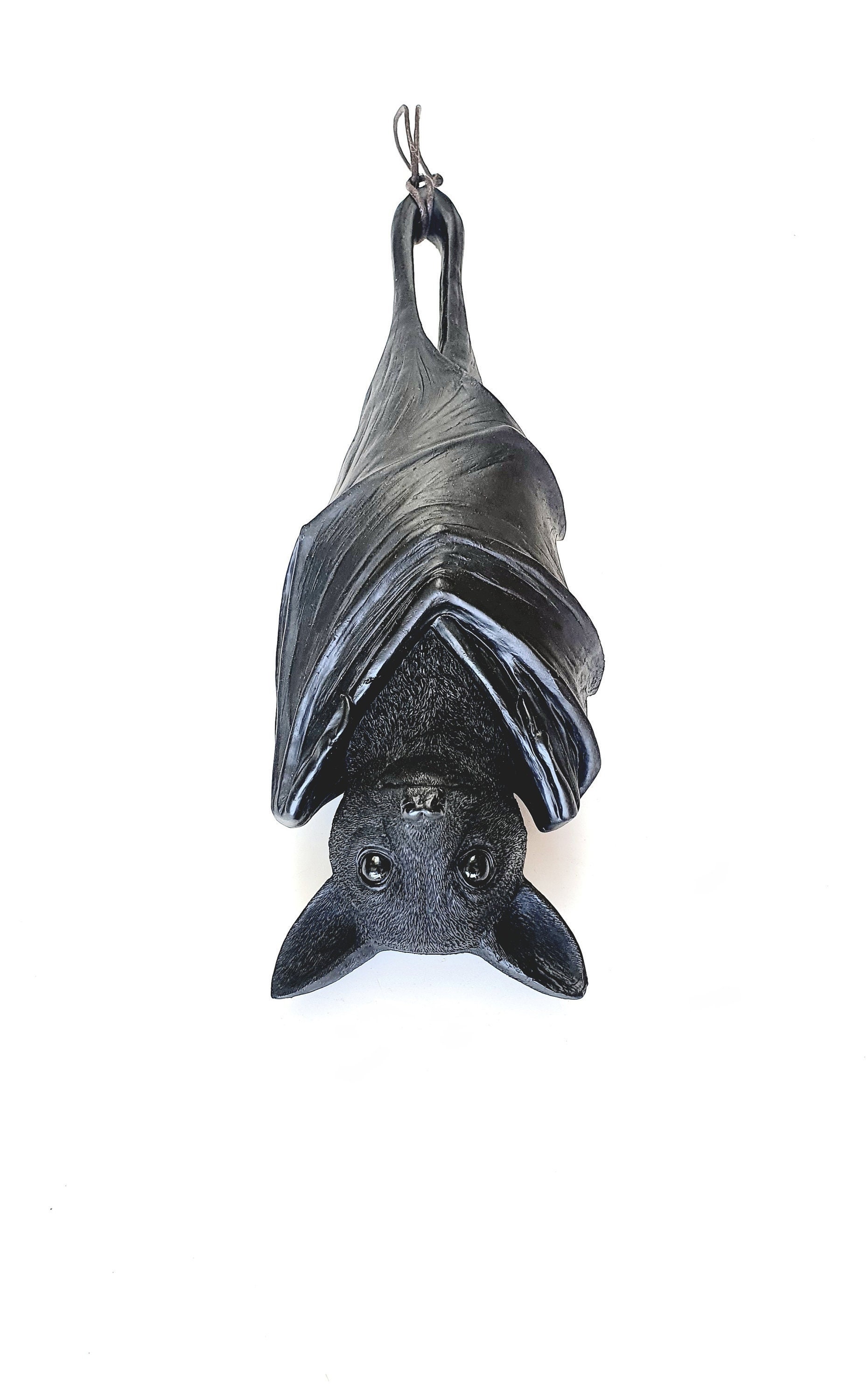 Hanging Bat, Halloween Decor, Gothic Decor, Bat, Halloween, Gothic, Gift for Goth, Outdoor Halloween Decorations, Garden Ornament, Bat Decor