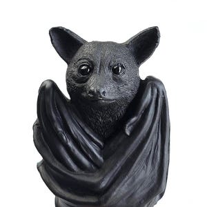 Hängende Fledermaus, Fledermaus Dekor, Fledermaus Figur, Fledermaus, schwarze Fledermaus Dekoration, Halloween Fledermaus, Gothic Dekor, Fledermaus Liebhaber Geschenk, Gothic Geschenk, schwarze Fledermaus,