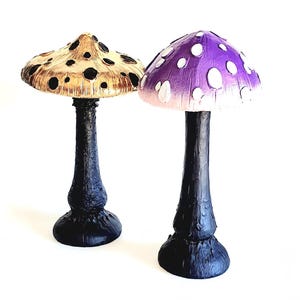 Large Mushrooms, Dark Cottagecore Decor, Mushrooms, Mushroom Figurine, Mushroom Decor, Cottagecore, Cottagecore Decor, Mushroom Gift,