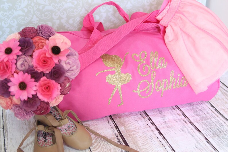 Personalized Ballet Bag Custom Dance Bag in hot pink Etsy