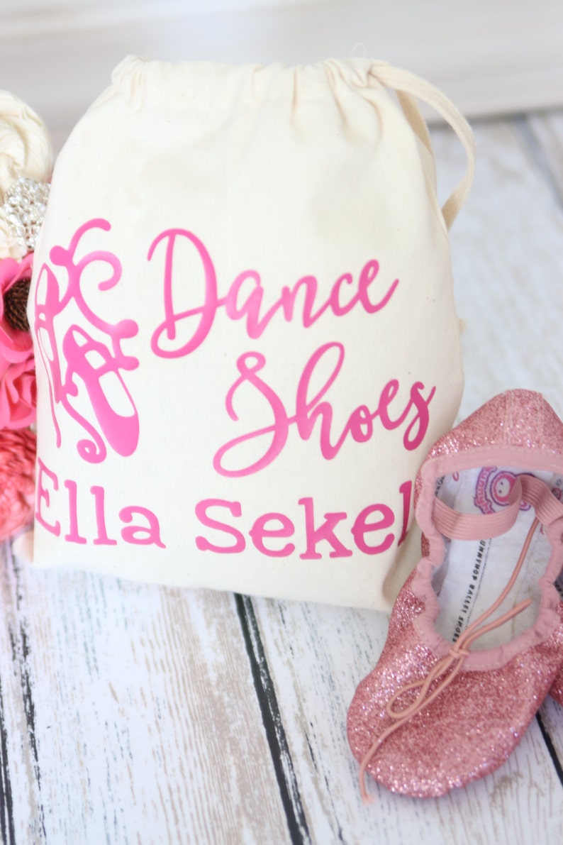 Dance Shoes Tote Bag Drawstring Dance Ballet Shoes Bag Etsy