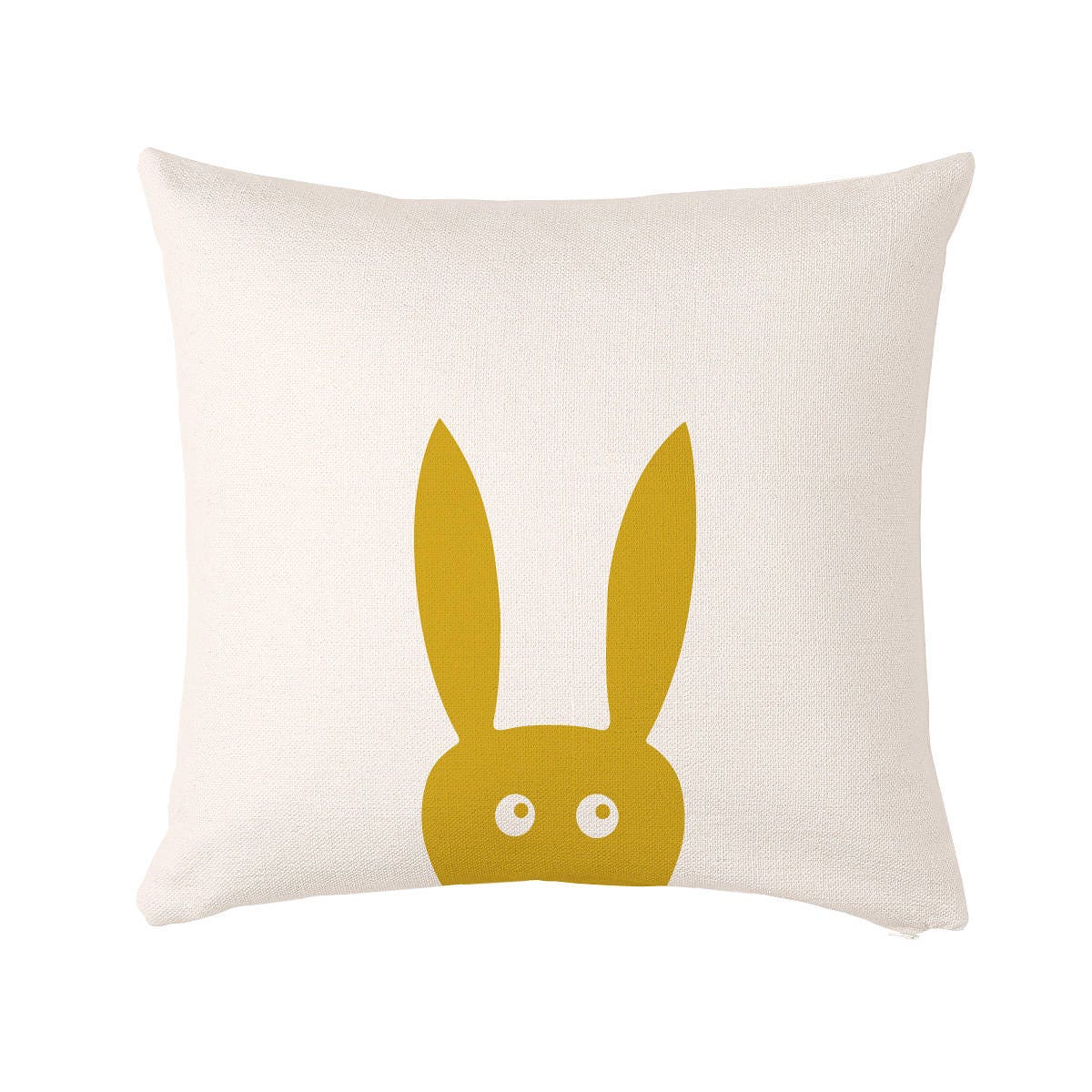 Rabbit Cushion cushion cover 50x50 cm 20x20 inch pale gold Etsy