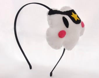 Headband black pirate cloud star