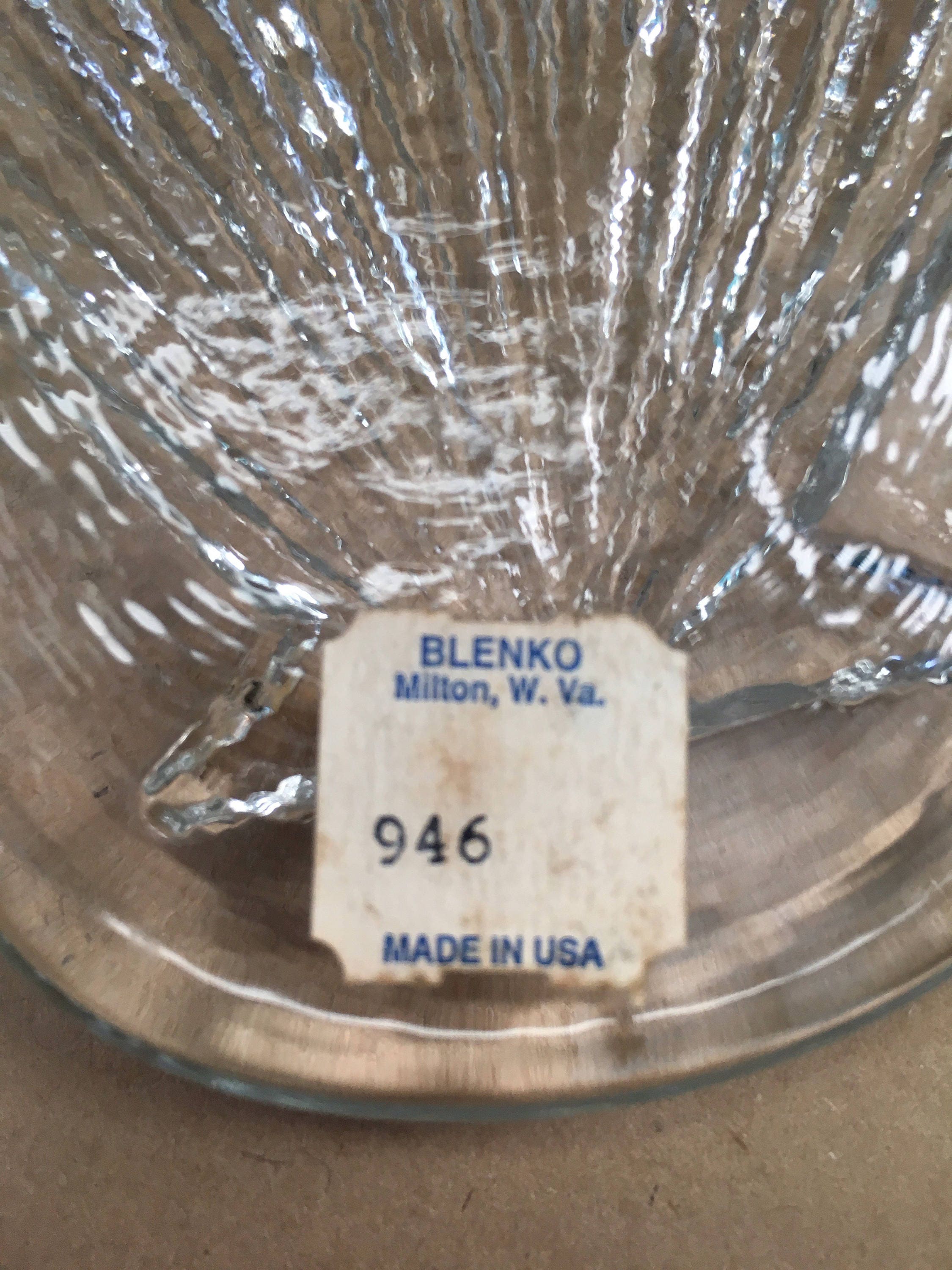 Blenko Clear Glass Paperweight Sea Shell Beach Original Label - Etsy