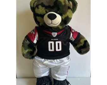 Build a Bear Camo Bear Atlanta Falcons Football Jersey Pants Cleats BAB