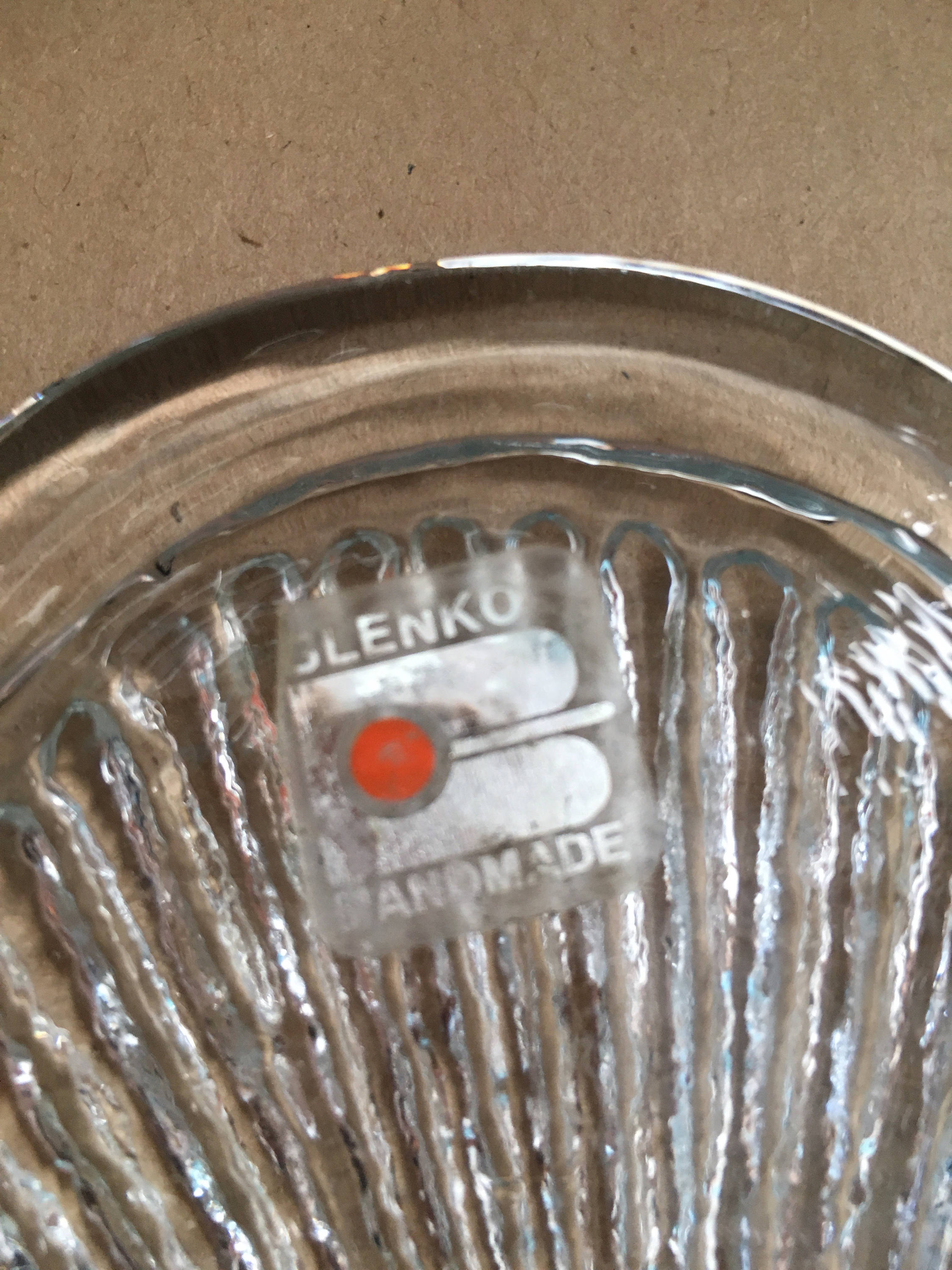 Blenko Clear Glass Paperweight Sea Shell Beach Original Label - Etsy