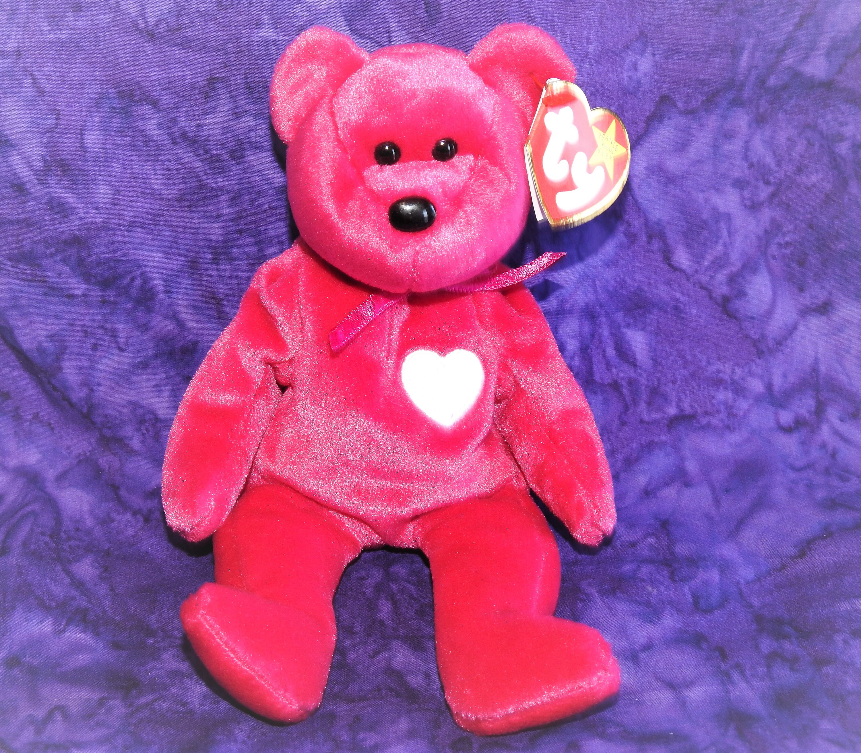 1998 Ty Beanie Baby Bear Valentina | Etsy
