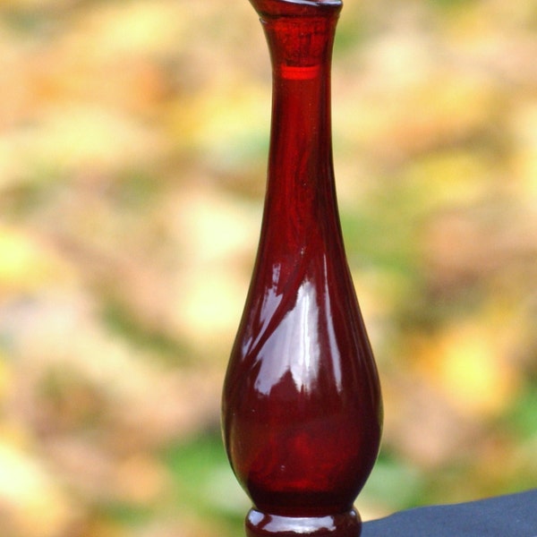 CLEARANCE!!!  CLRNCE35.  Vintage Avon Ruby Bud Vase 3 fl. oz/ Vintage Avon Bottles/Avon Collectibles