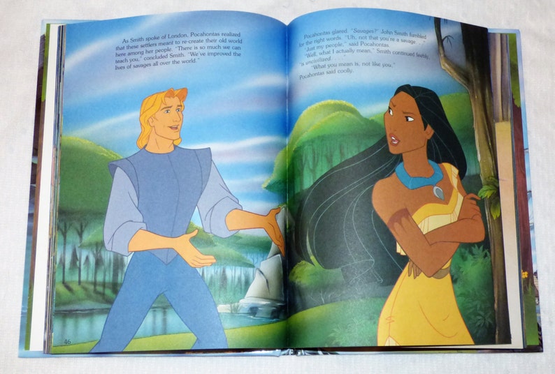 1995 Disney's Pocahontas Hardcover Book Etsy
