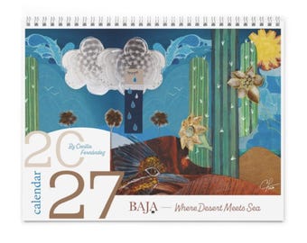 2027 Illustrated Baja California Sur Wall Calendar Where Desert Meets Sea  by Cecilia Fernandez
