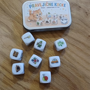 Storytelling Dice – 8 Picture Dice for Creative Storytelling, Language Development & Learning Through Play