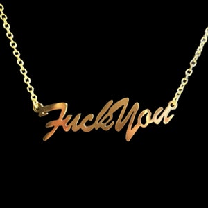 16 'f-ck You' Necklace MATURE - Etsy