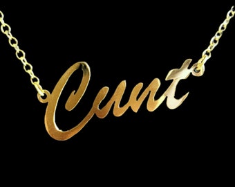 16" 'C-nt' necklace (MATURE)