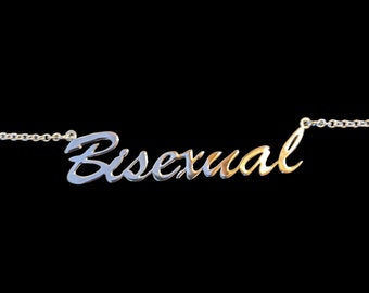 16" 'Bisexual' necklace