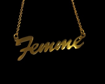 16" 'Femme' necklace