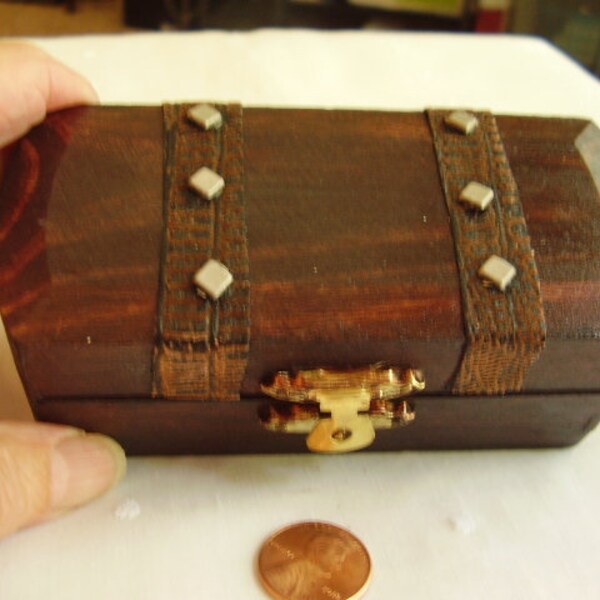 Wood Treasure Chest Etsy