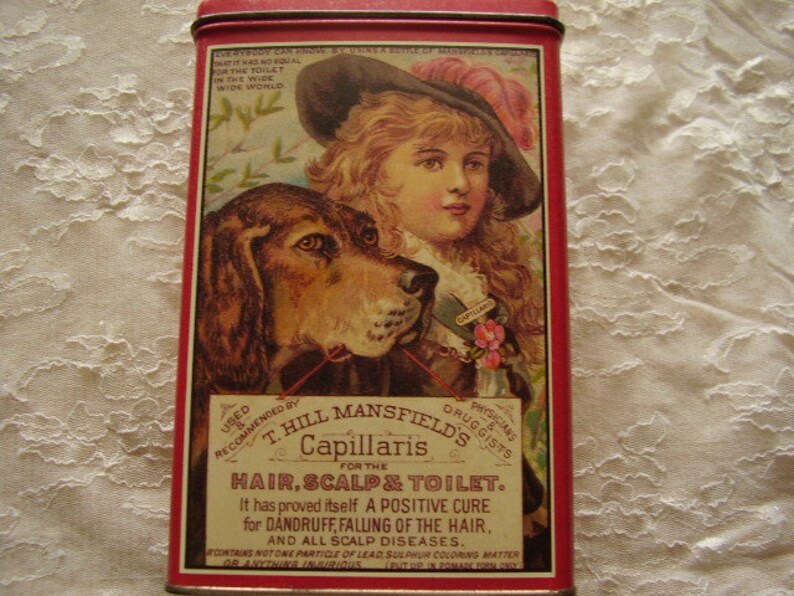 Vintage Victorian Hair Care Collectible Tin 1997 Etsy
