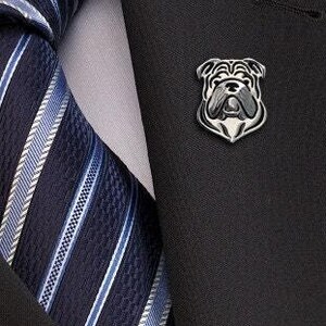 925 Sterling Silber Englisch Bulldogge Brosche Geschenk für Hunde-Liebhaber Hunde Brosche Haustier Schmuck Hunde-Denkmal Hundeandenken Familie Tier Schmuck selten