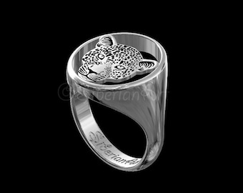 African Leopard ring - sterling silver 925 - unisex