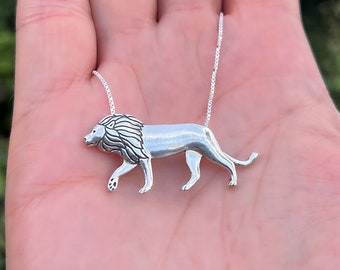 Lion necklace - Sterling silver