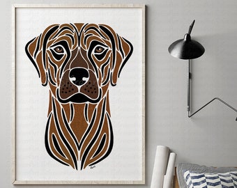 Rhodesian Ridgeback print