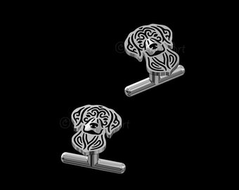 Vizsla Cufflinks - sterling silver 925 - Gift for dog lovers and owners - Pet Jewelry - Men best friend