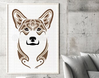 Pembroke Welsh Corgi print