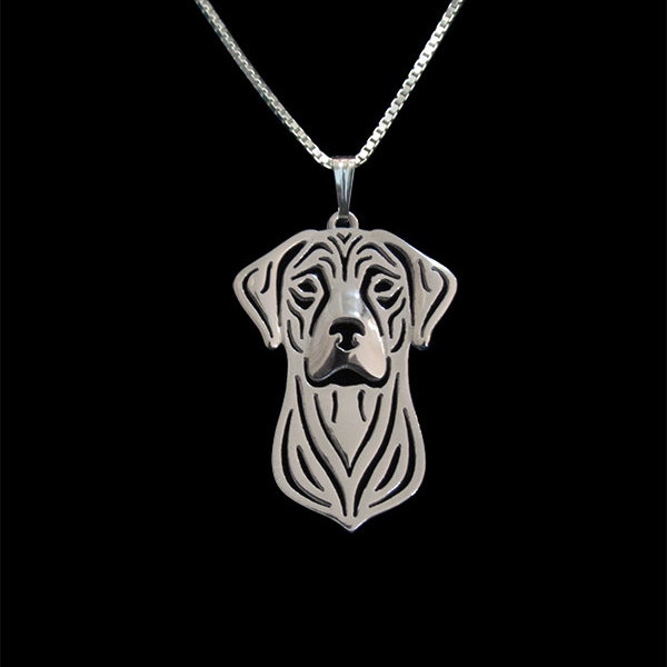 Rhodesian Ridgeback - sterling silver pendant and necklace