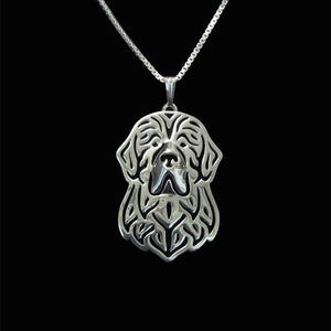 925 Sterling Silver Newfoundland Necklace Gift For Dog Lovers Dog Necklace Pet Jewelry Dog Memorial Dog Keepsake Dog Loss Pet Handmade Rare