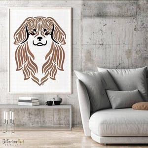 Tibetan Spaniel Print Gift For Dog Lovers Dog Print Pet Jewelry Dog Memorial Dog Keepsake Personalized Gift Dog Loss Show Dog Pet Handmade