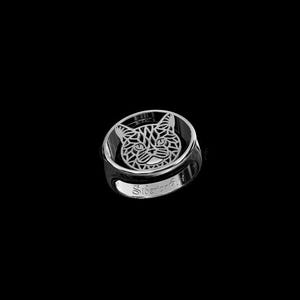 925 Sterling Silver Pet Cat British Shorthair Cat Ring Gift For Cat Lovers Cat Ring Pet Jewelry Cat Memorial Cat Keepsake Handmade