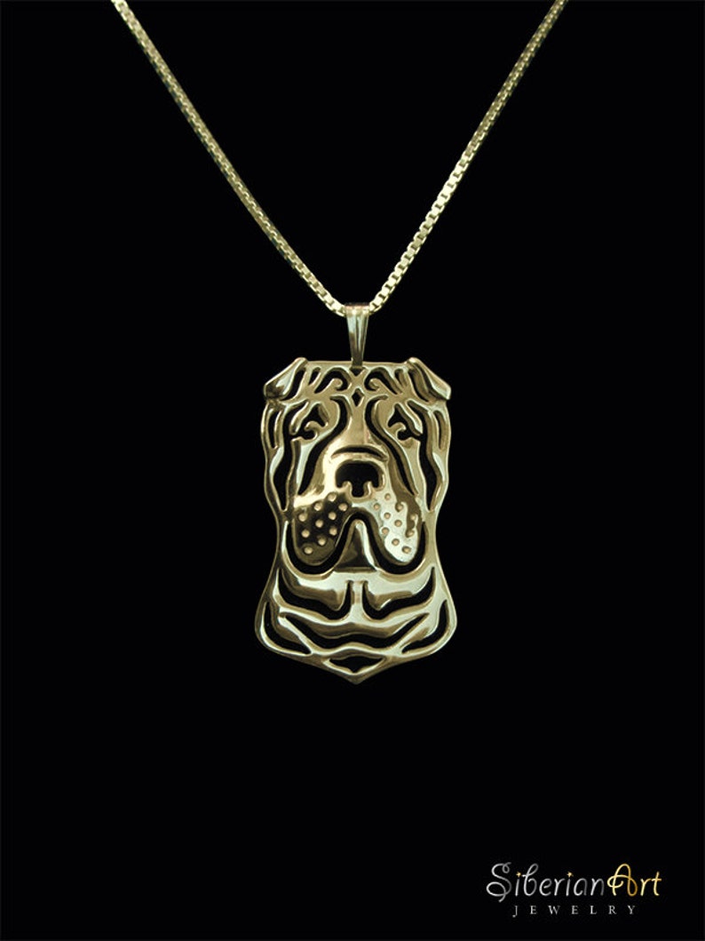 shar pei necklace