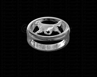 Golden Retriever ring - sterling silver 925 - gift for dog lovers and owners - Pet Jewelry - best friend jewelry - unisex