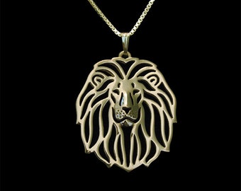 Lion - Solid Gold pendant and necklace.