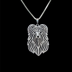 Pyrenean Shepherd - sterling silver pendant and necklace