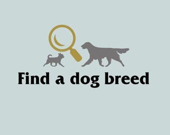 Find a dog breed - to help you find a specific dog breed items you can use the full breed list and links in the description text bellow: